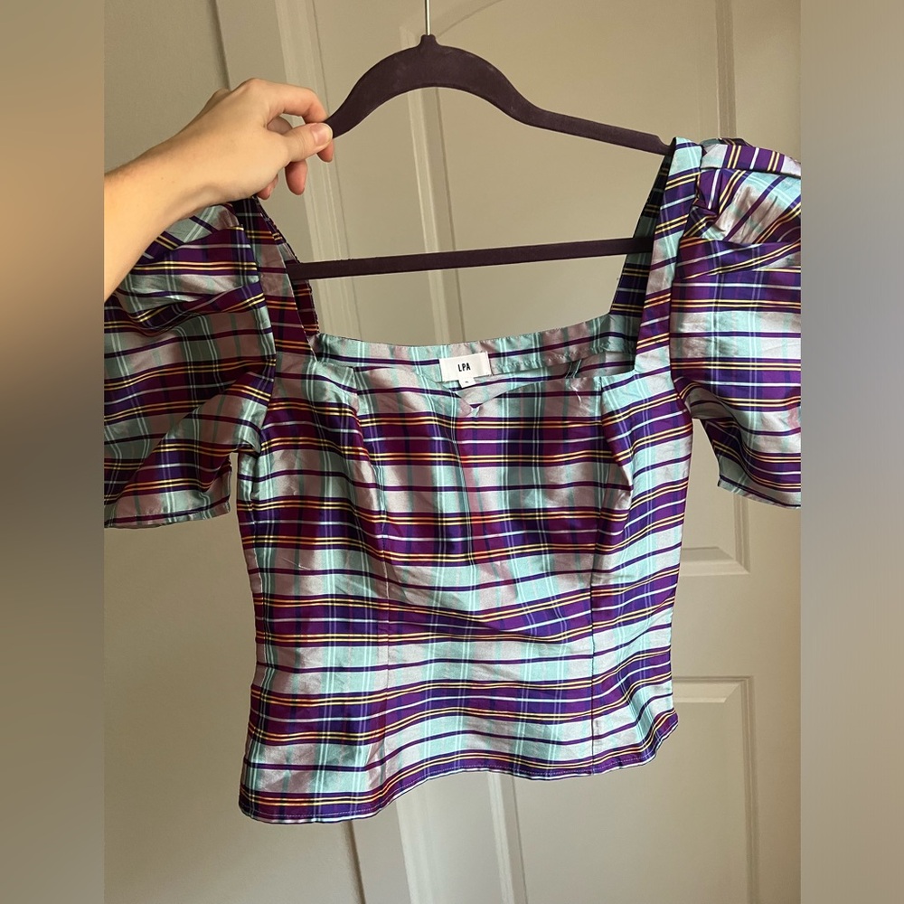 LPA Fabiana Top in plaid
